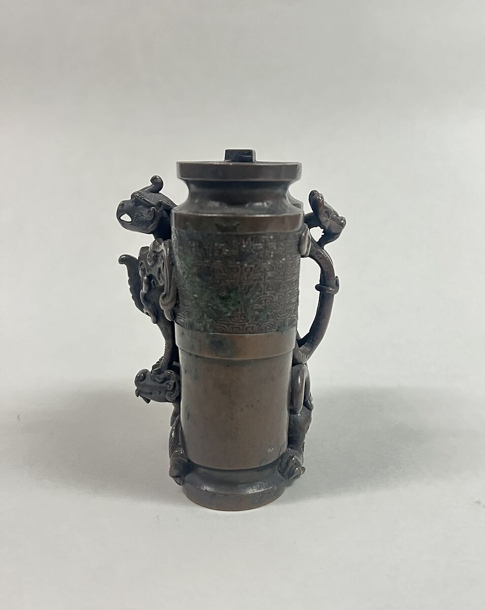 Double vase, Bronze, Japan