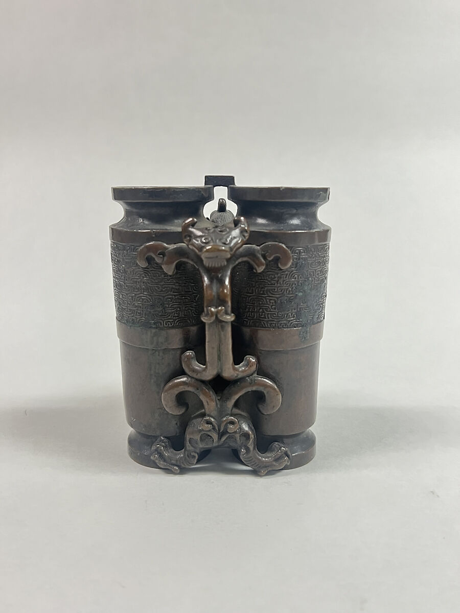 Double vase, Bronze, Japan