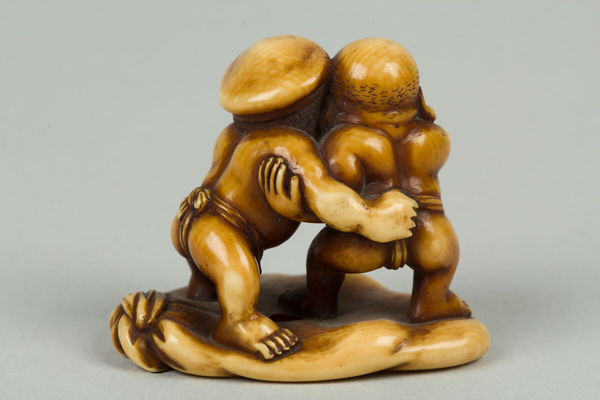 Netsuke of Daikoku and Fukurokuji, Ivory, Japan