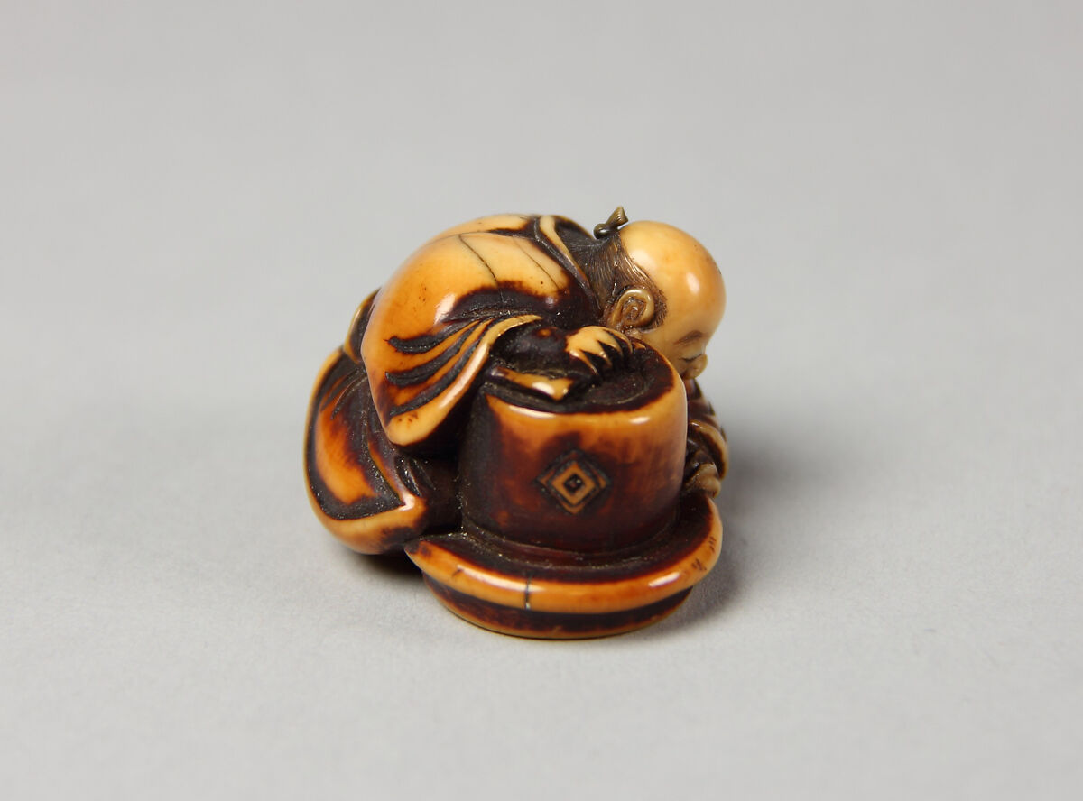 Netsuke of Merchant, Ivory, Japan