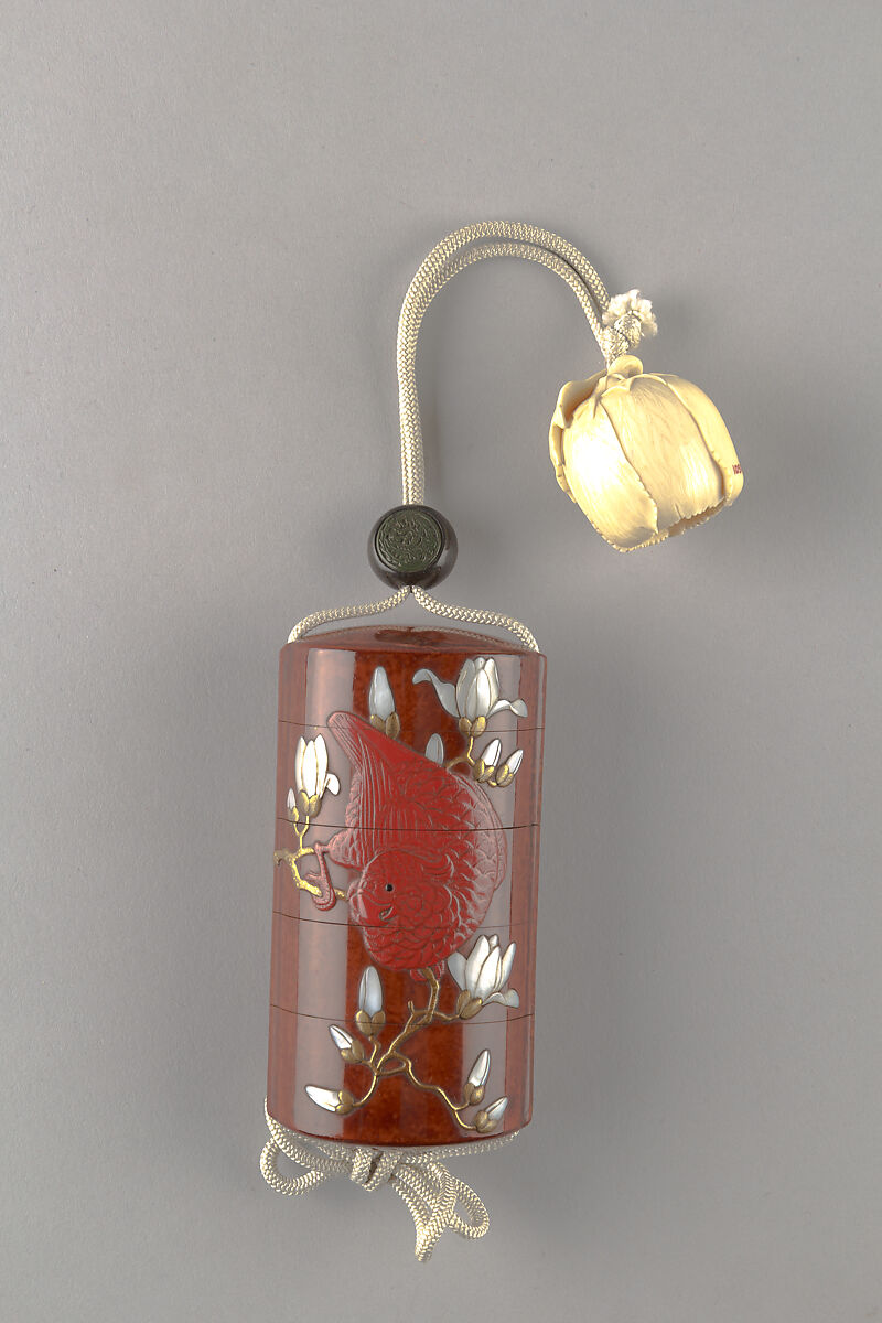 Netsuke of Blossom, Ivory, Japan