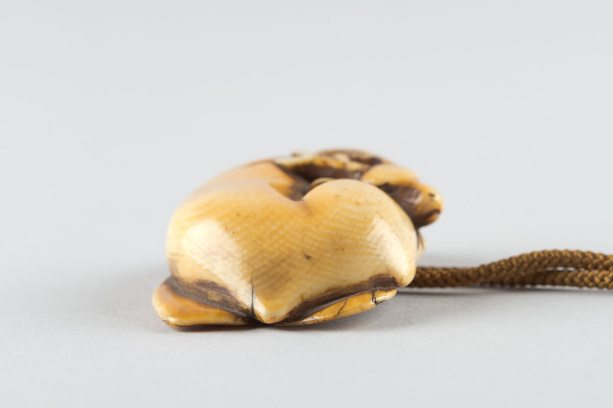 Netsuke in the Shape of a Deer, Ivory, Japan