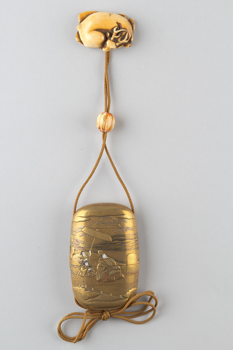 Netsuke in the Shape of a Deer, Ivory, Japan