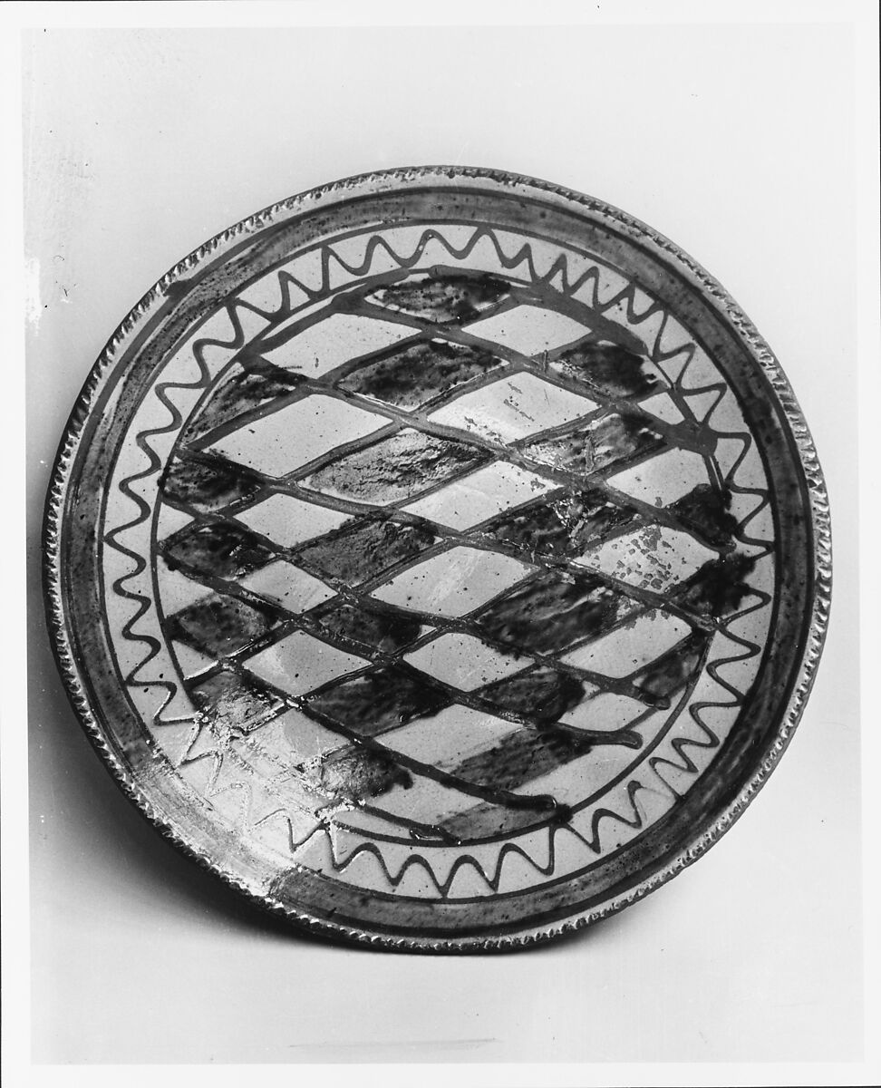 Plate, Earthenware; Redware, American 