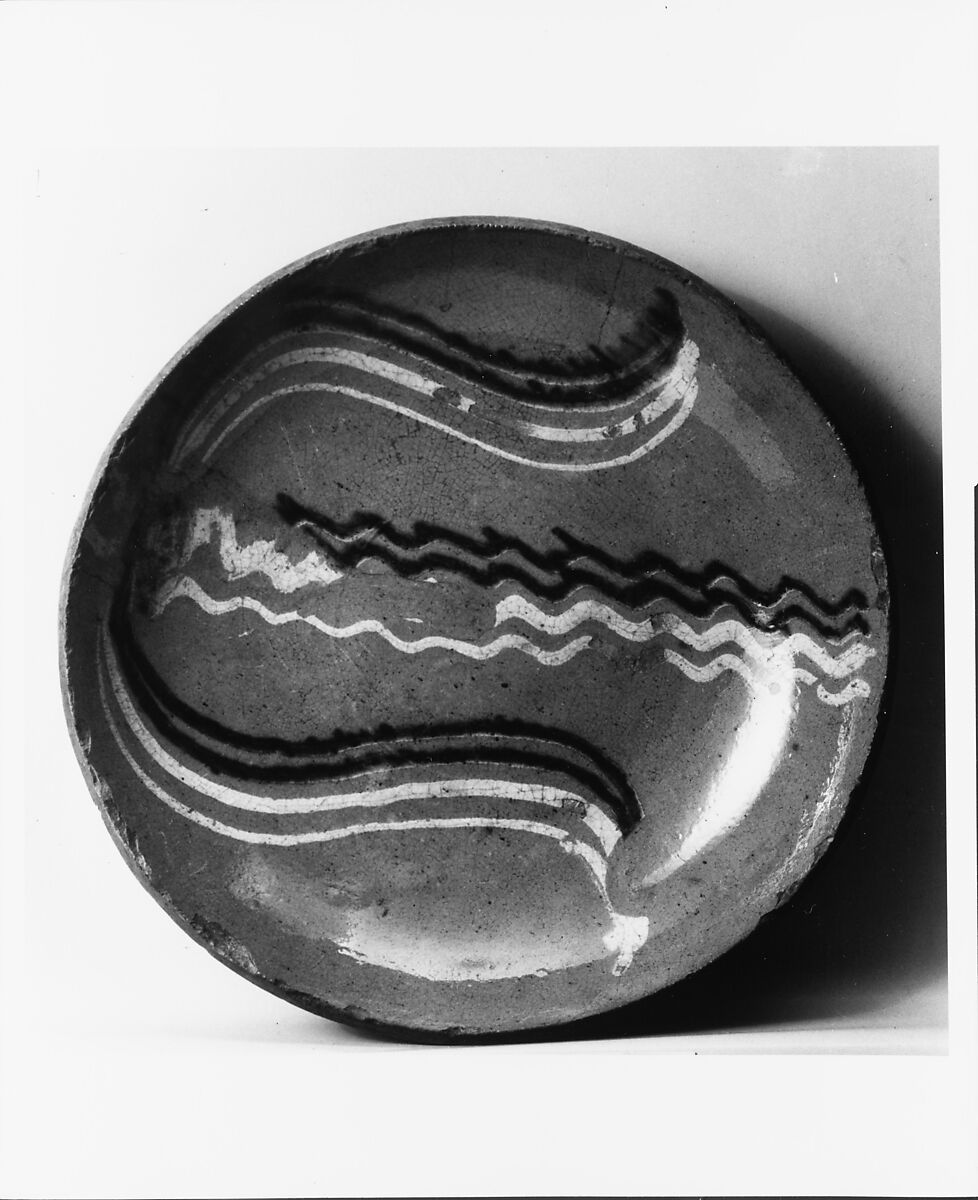 Plate, Possibly Daniel Dry , active ca. 1820-80, Earthenware; Redware, American