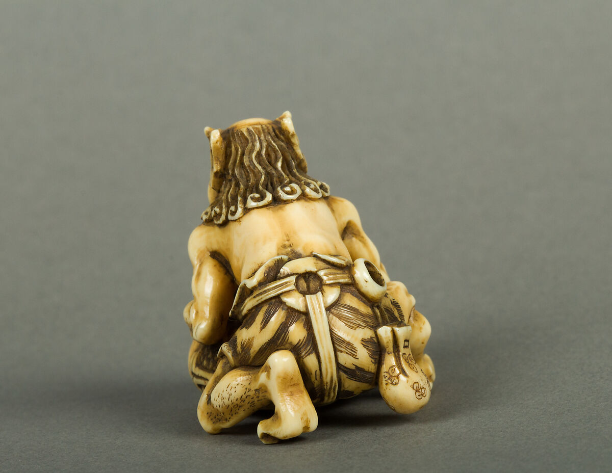 Netsuke of Demon, Ivory, Japan