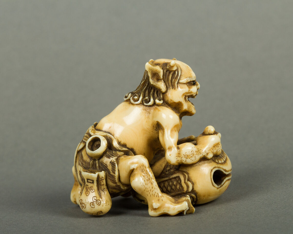 Netsuke of Demon, Ivory, Japan