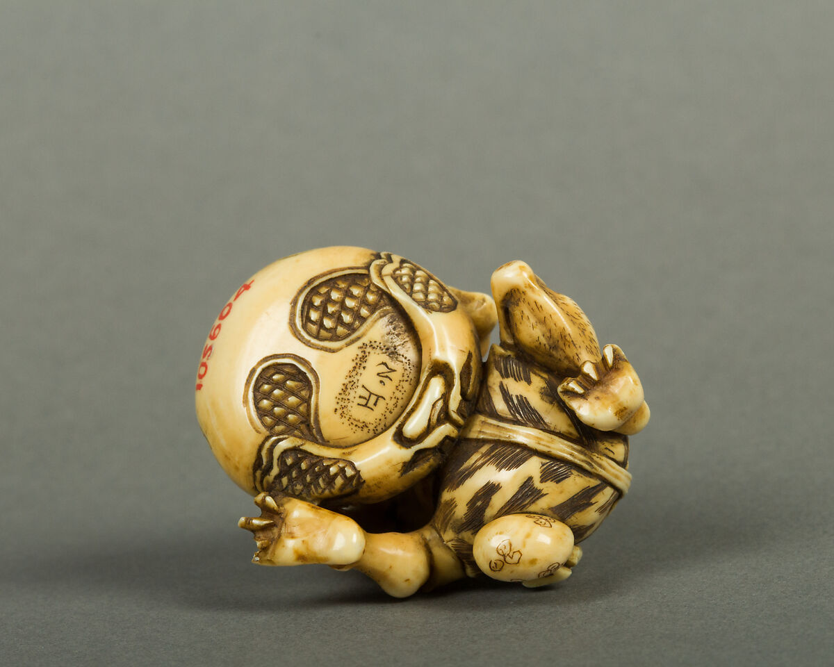 Netsuke of Demon, Ivory, Japan