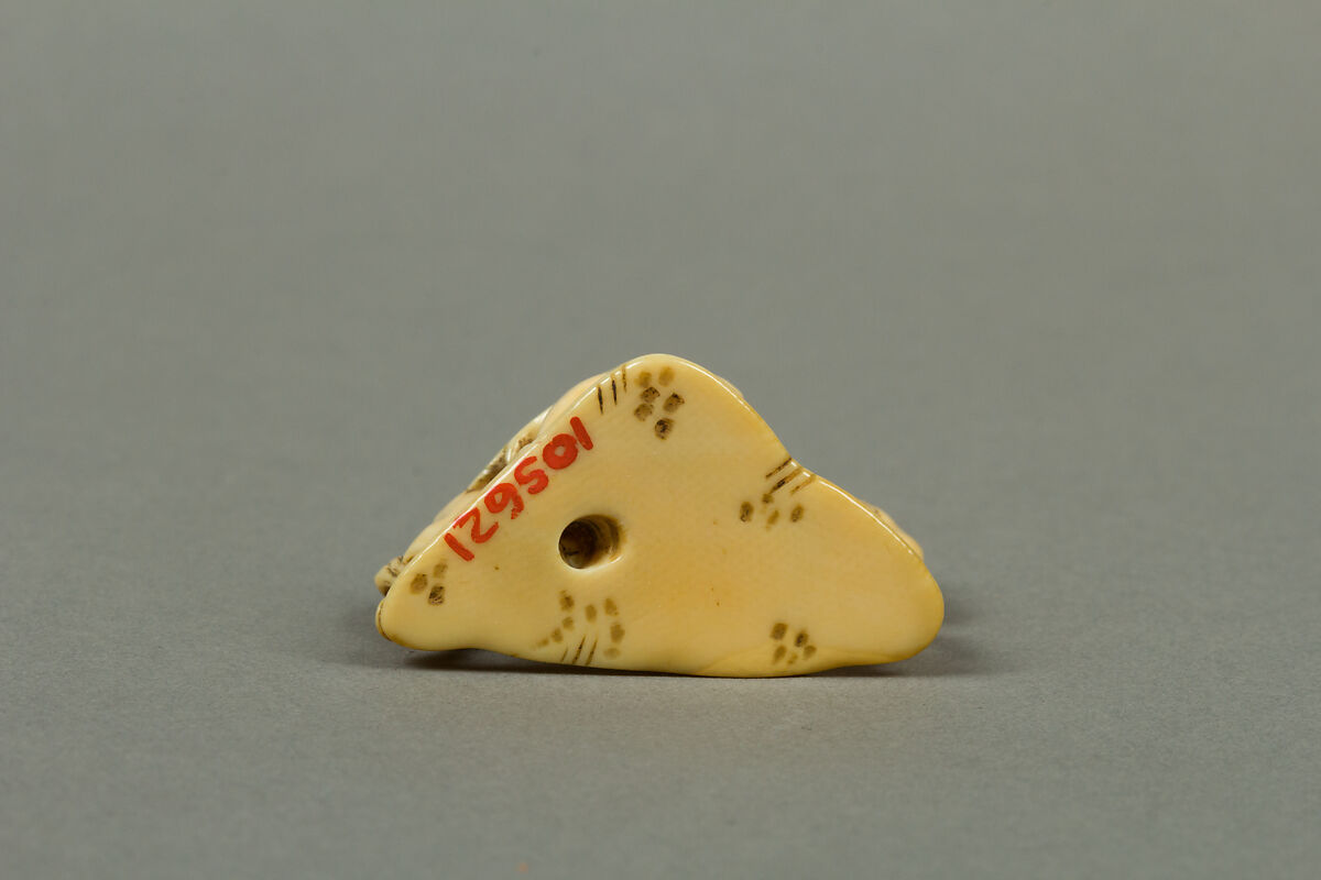 Netsuke of Horse and Deer, Ivory, Japan