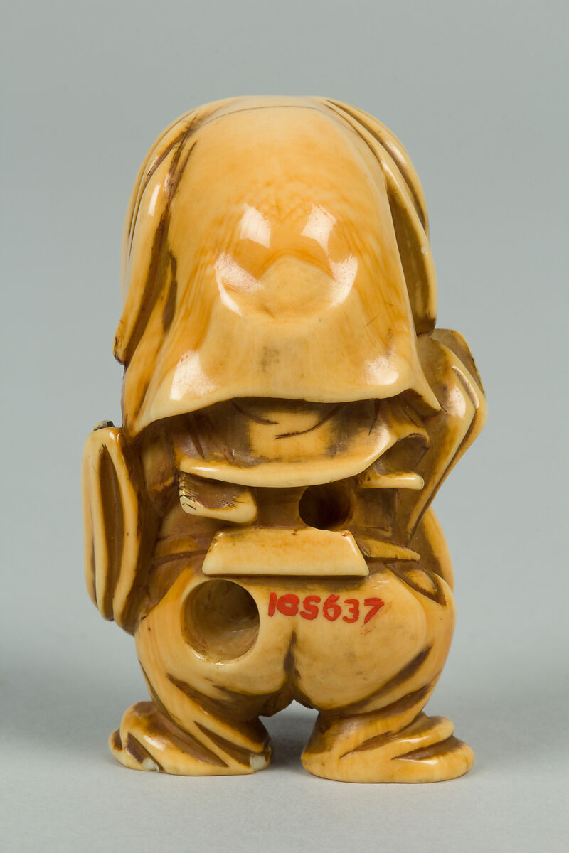 Netsuke of Two Figures, Ivory, Japan