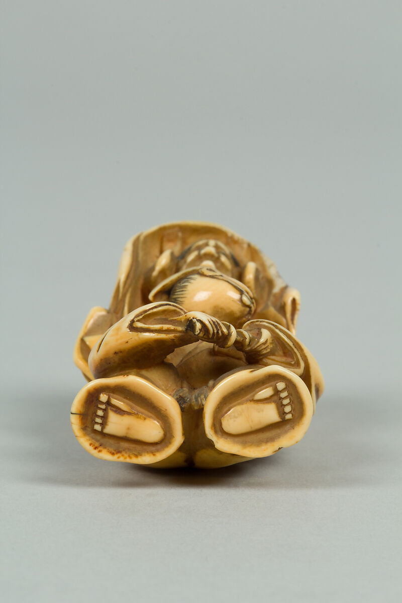 Netsuke of Two Figures, Ivory, Japan
