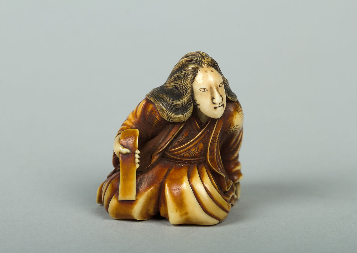 Netsuke of a Woman, Ivory, Japan 