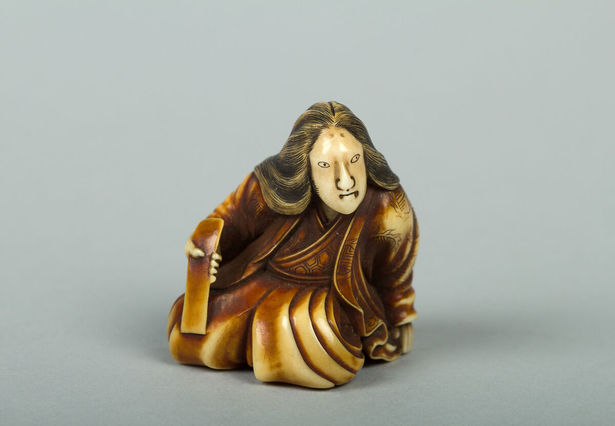 Netsuke of a Woman, Ivory, Japan