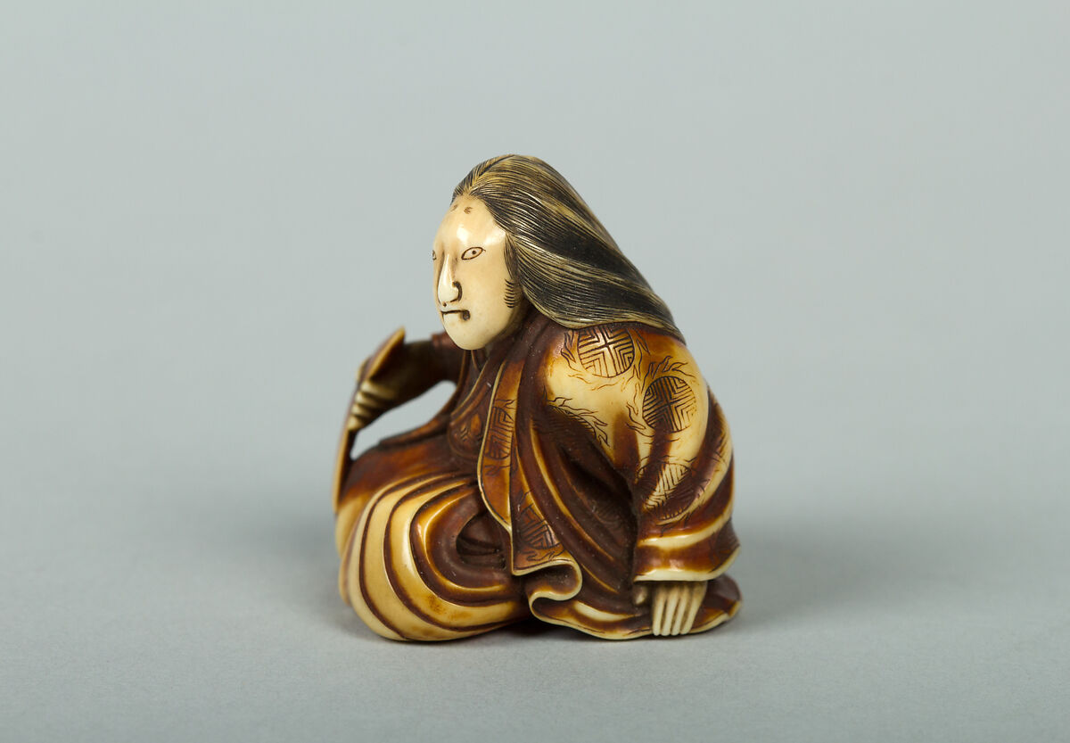 Netsuke of a Woman, Ivory, Japan