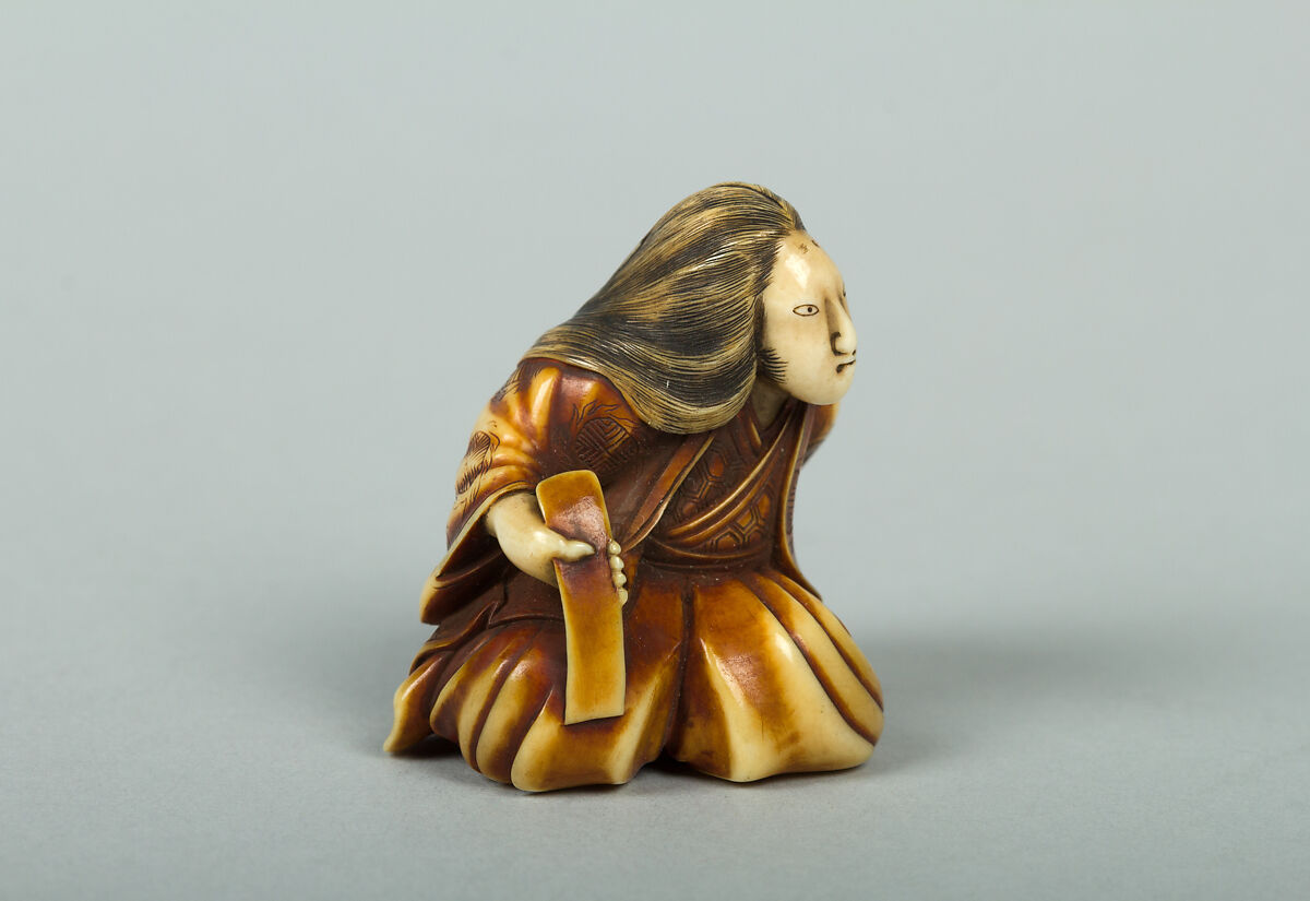 Netsuke of a Woman, Ivory, Japan