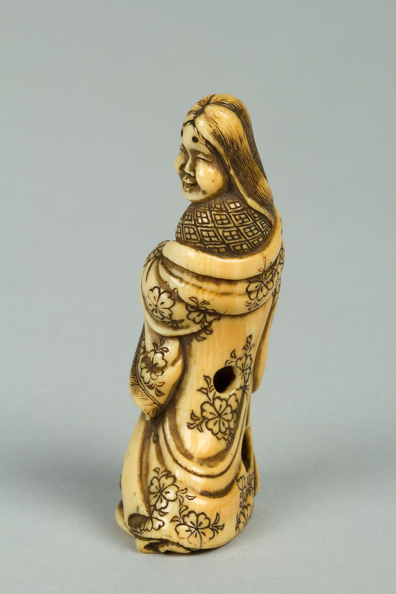 Netsuke of a Woman, Ivory, Japan