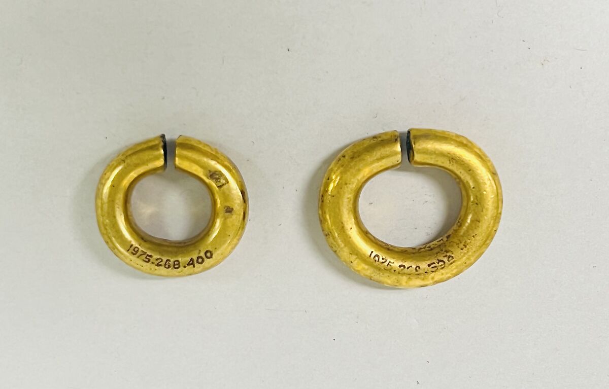 Earring, Gilt bronze, Japan