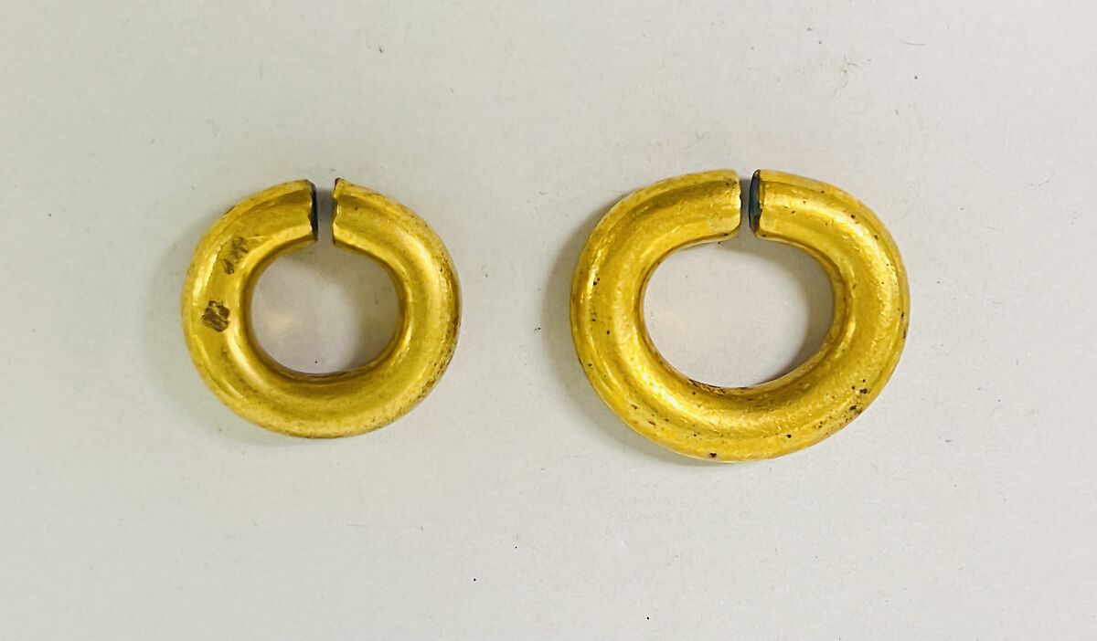 Earring, Gilt bronze, Japan