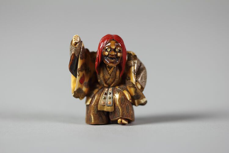 Netsuke of Noh Dancer