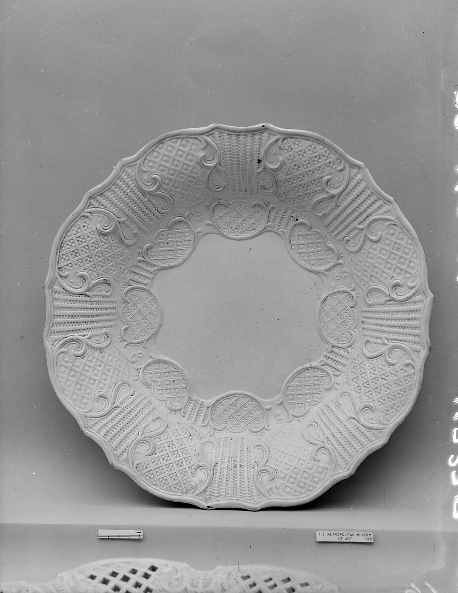 Plate, Stoneware, British (American market) 