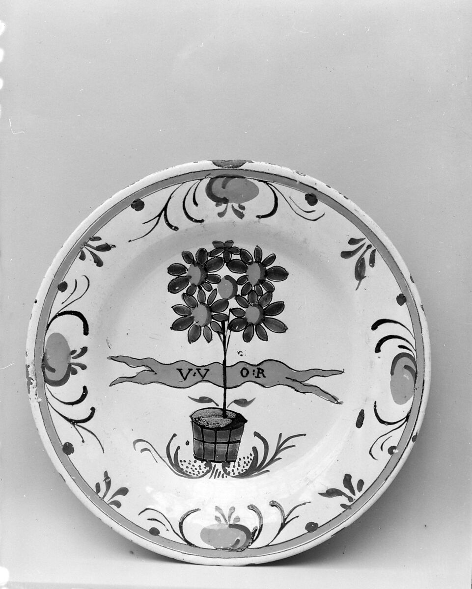 Plate, Earthenware, Dutch 