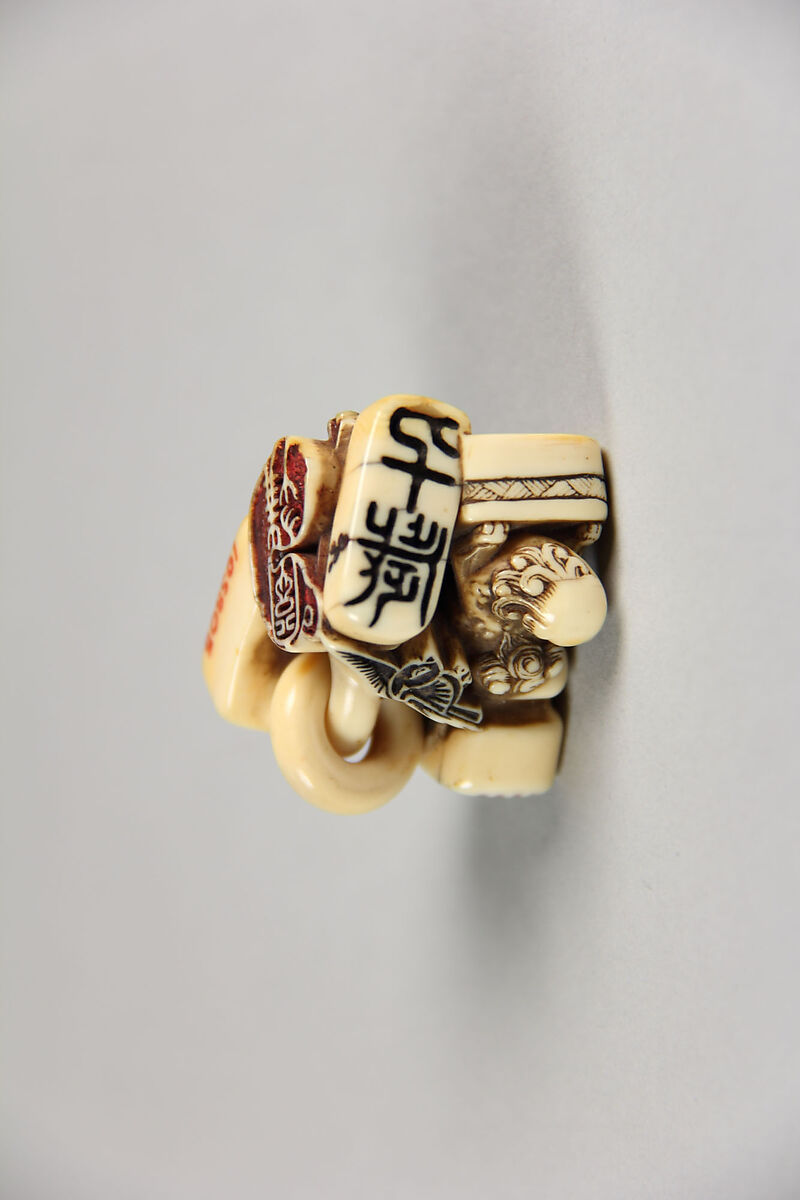 Netsuke of Group of Seals, Ivory, Japan