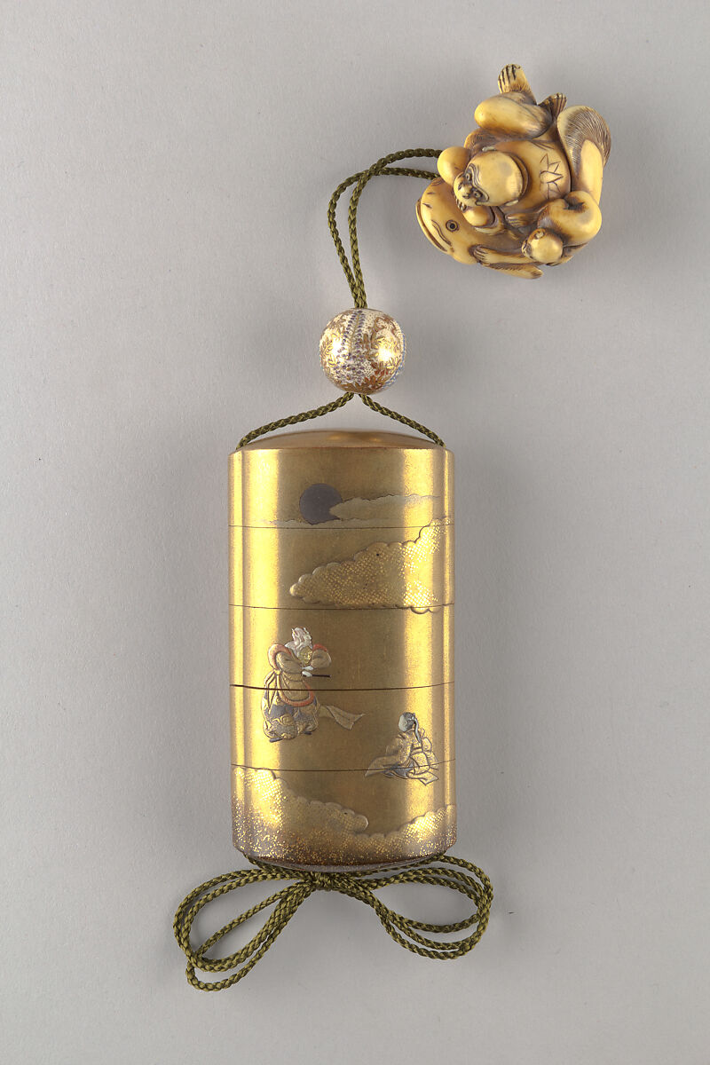 Netsuke with Decoration of Monkeys and Catfish, Ivory, Japan