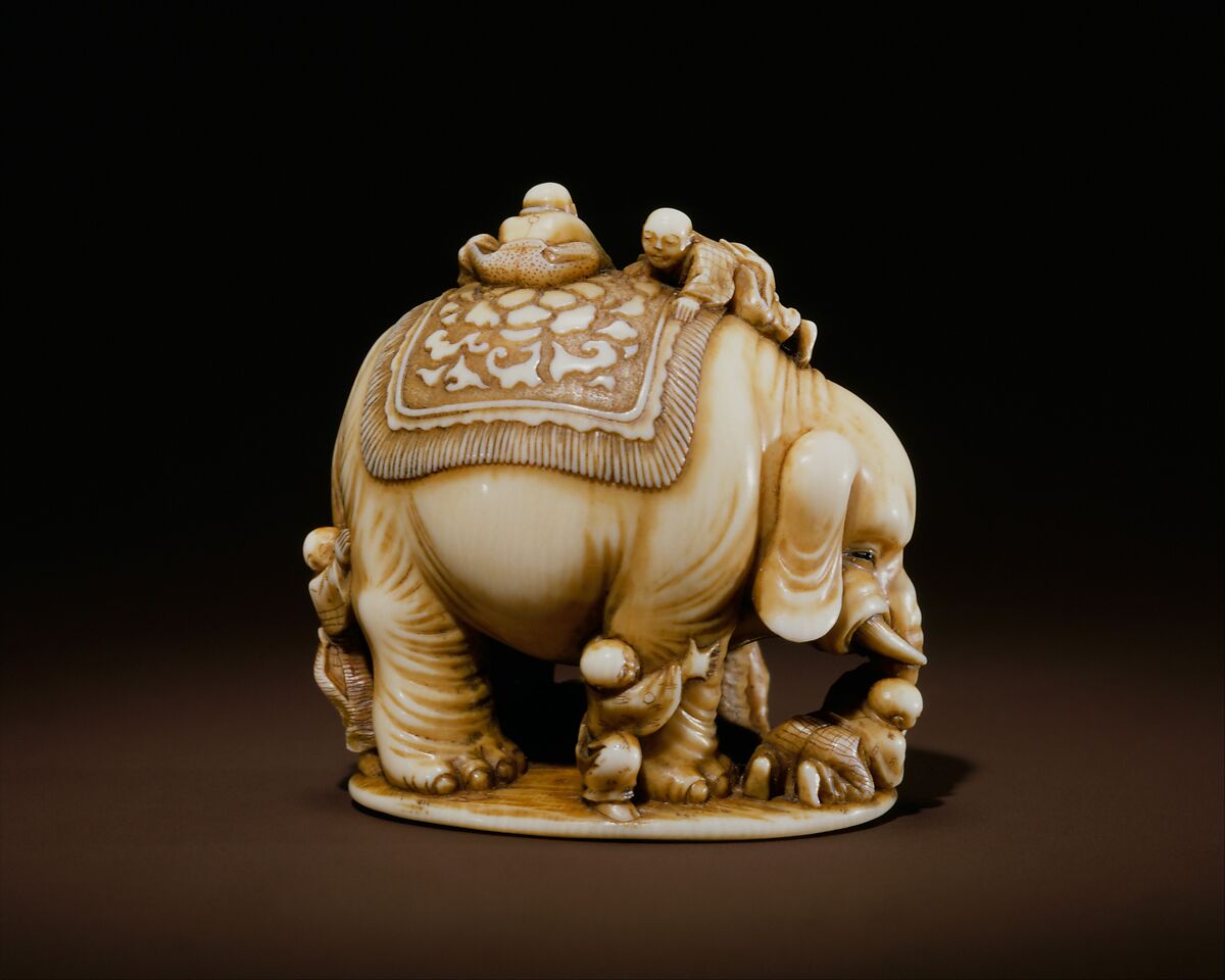 Blind Men and the Elephant, Ivory, Japan
