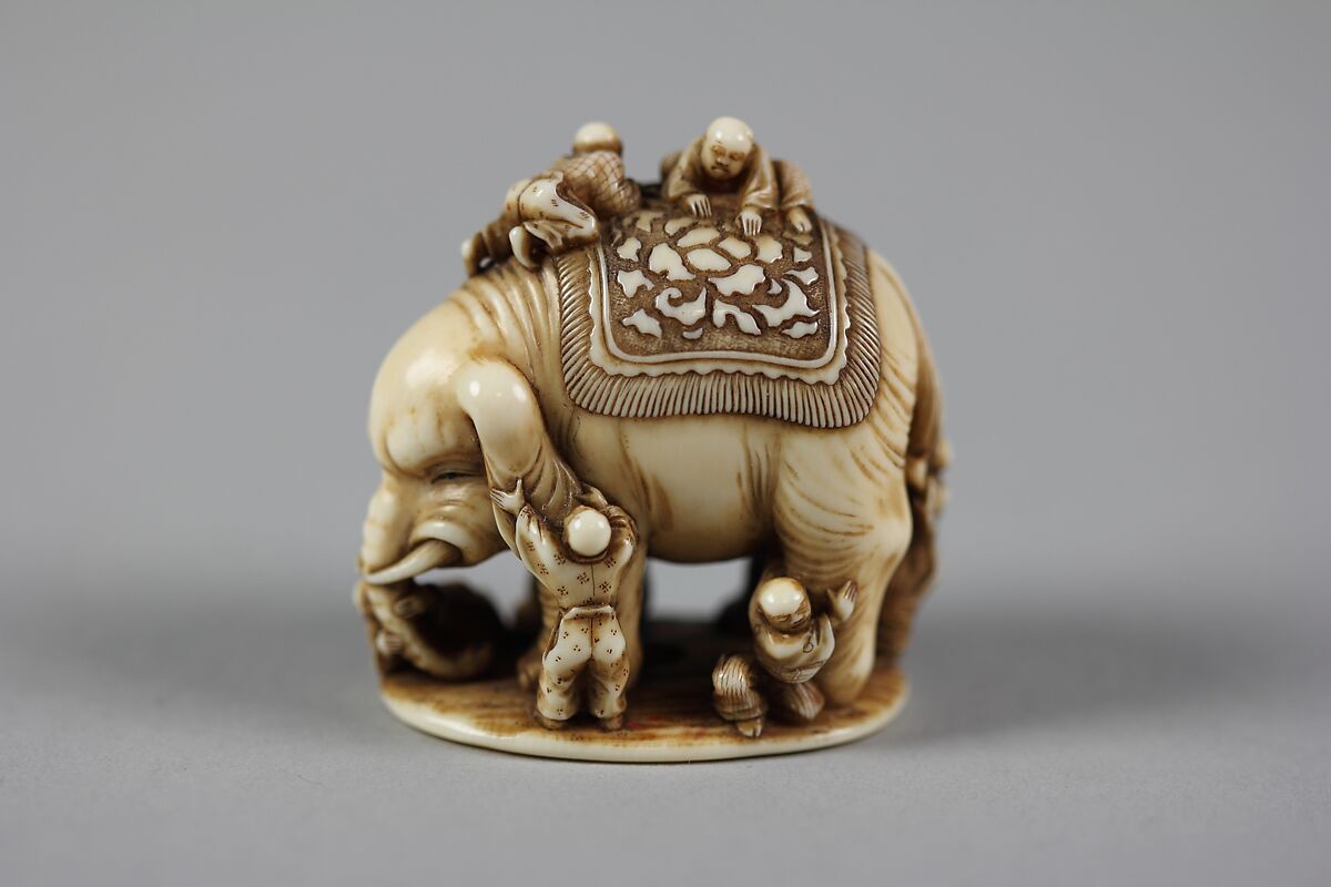 Blind Men and the Elephant, Ivory, Japan