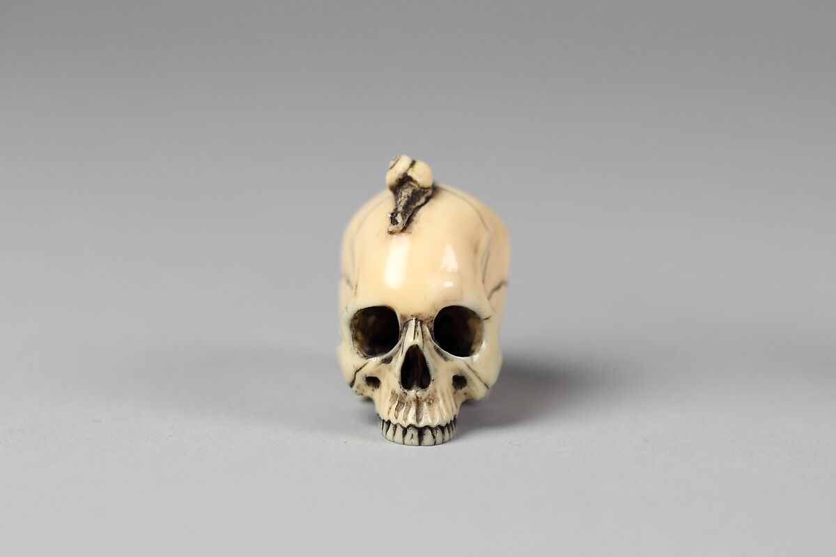 Netsuke of Skull, Ivory, Japan