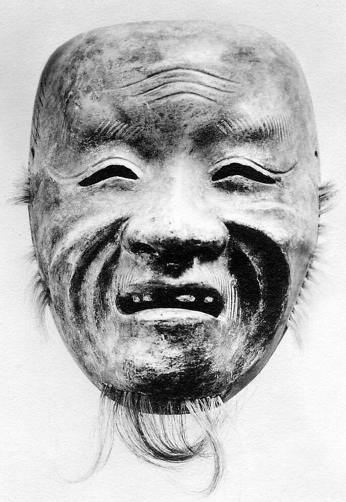 Kyogen mask, Tenkaichi Taiko (Japanese, died 1616), Lacquered wood, Japan 