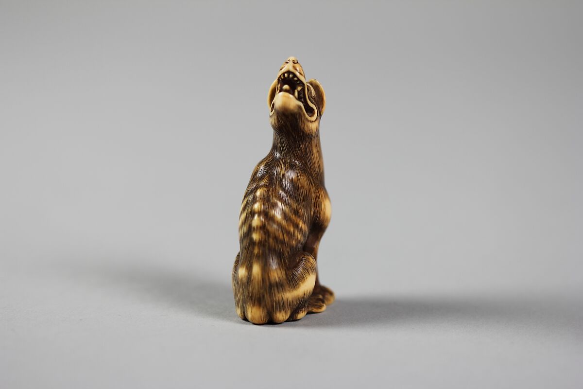 Dog, Tomotada (Japanese, active late 18th–early 19th century), Ivory, Japan