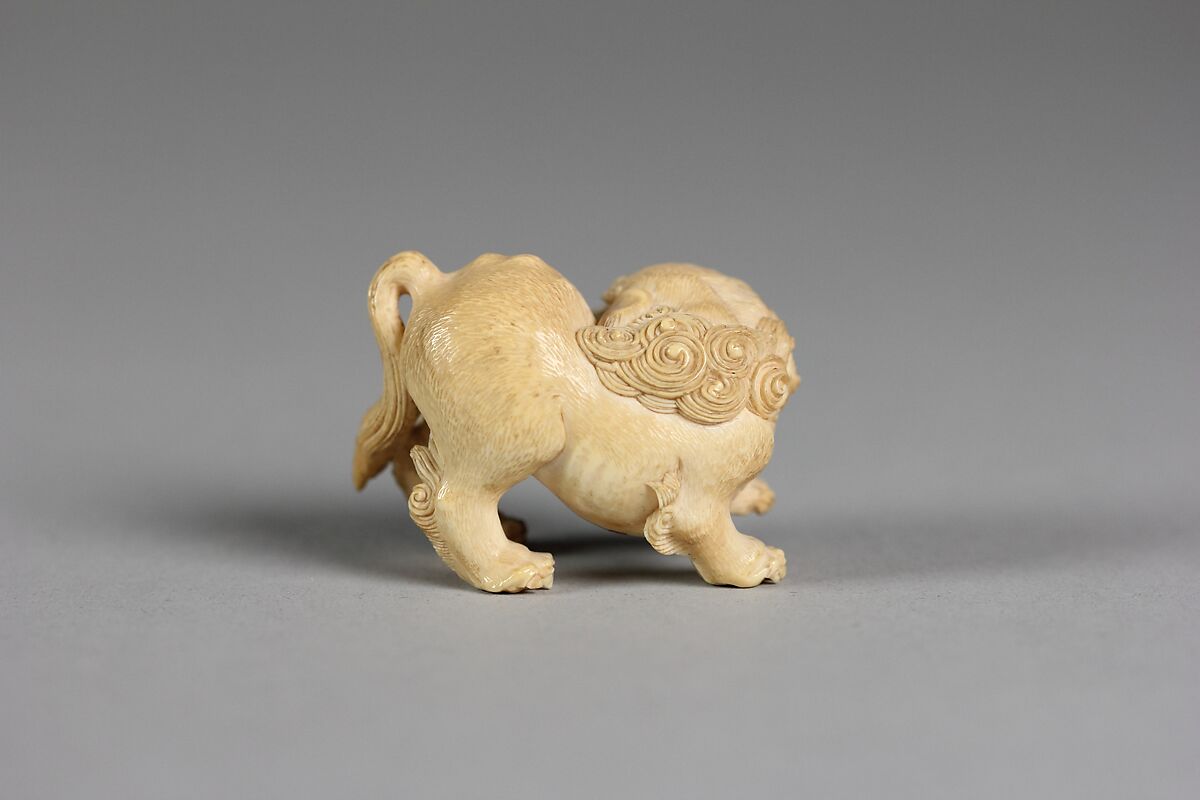Netsuke of Qilin, Ivory, Japan