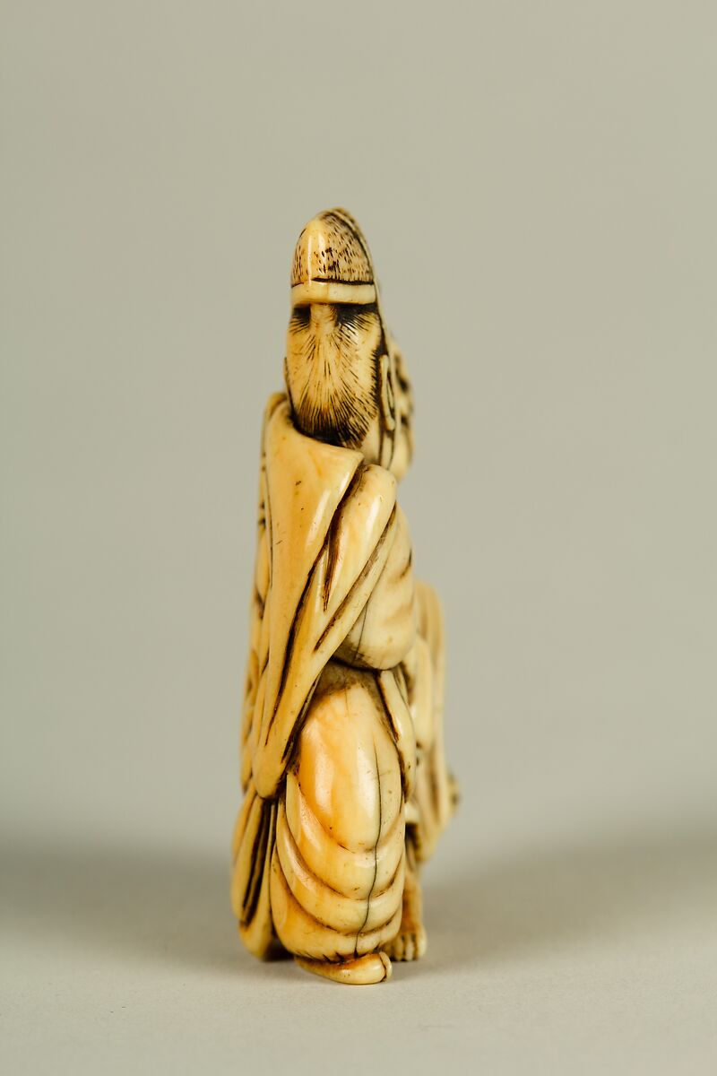 Netsuke of Two Male Figures, Ivory, Japan