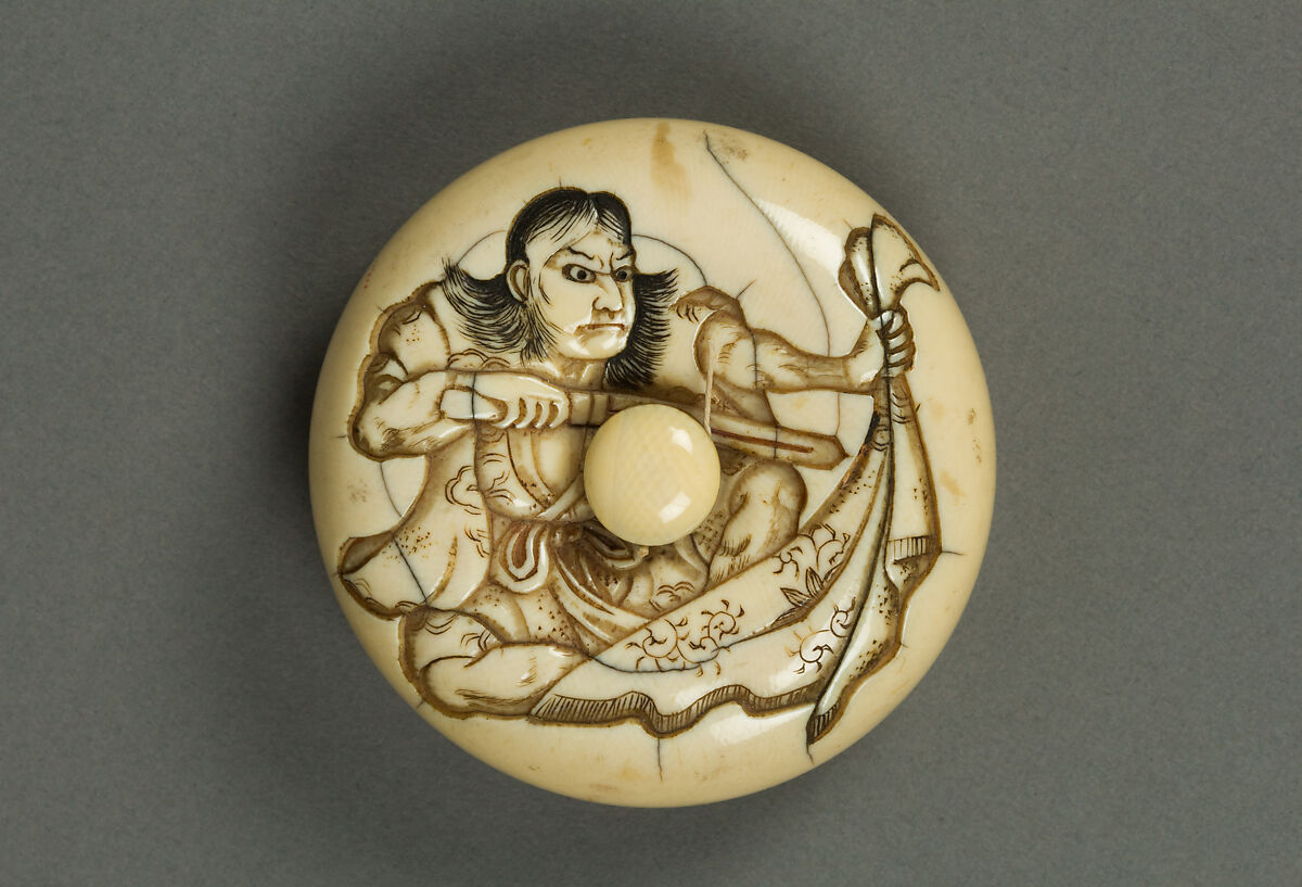 Netsuke, Ivory, carved and stained, Japan 