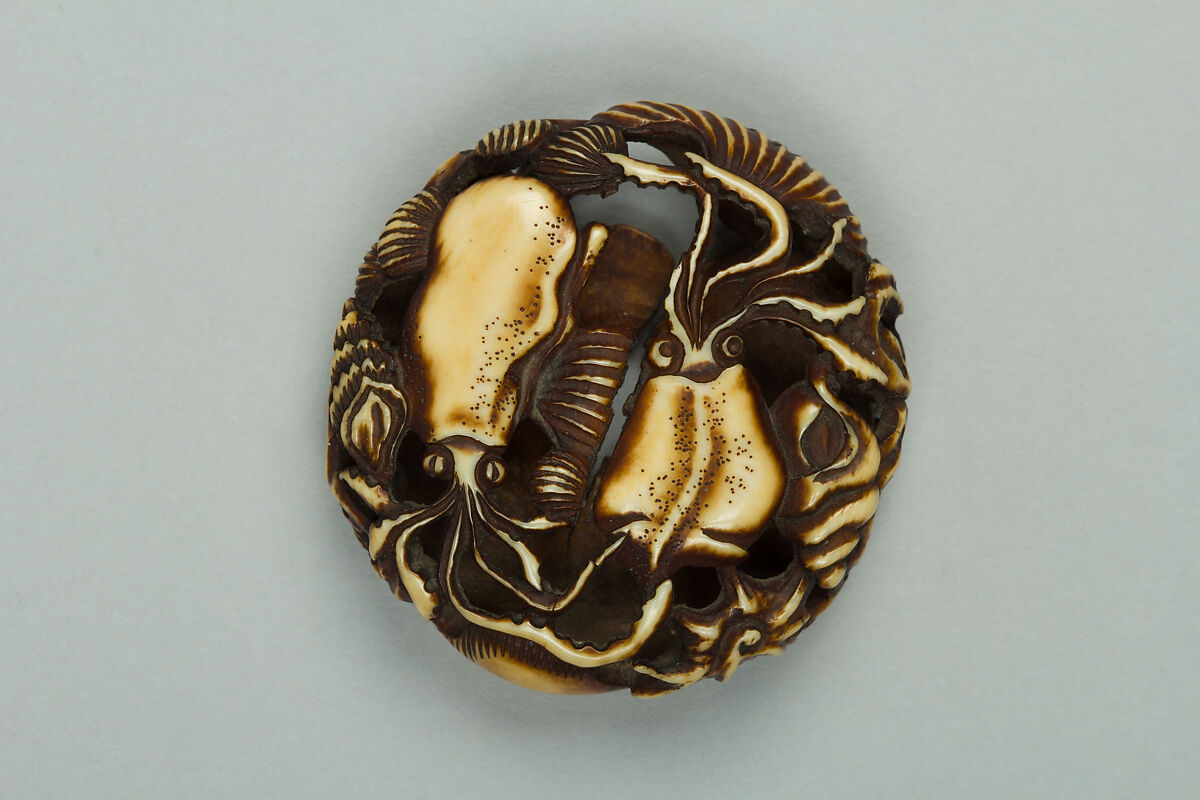 Netsuke with Openwork Design, Ivory, Japan 