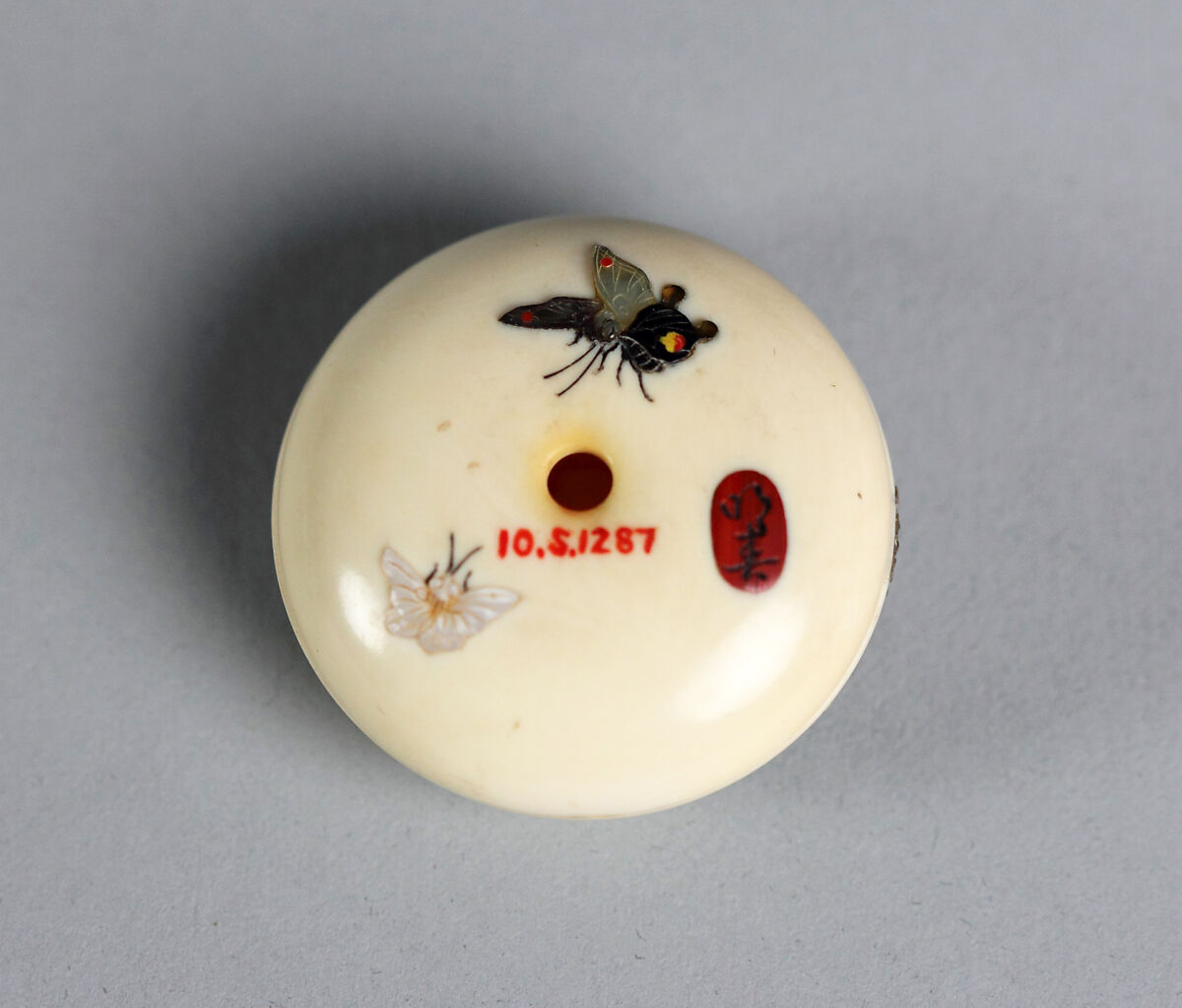 Netsuke of Assorted Flowers, Ivory, Japan