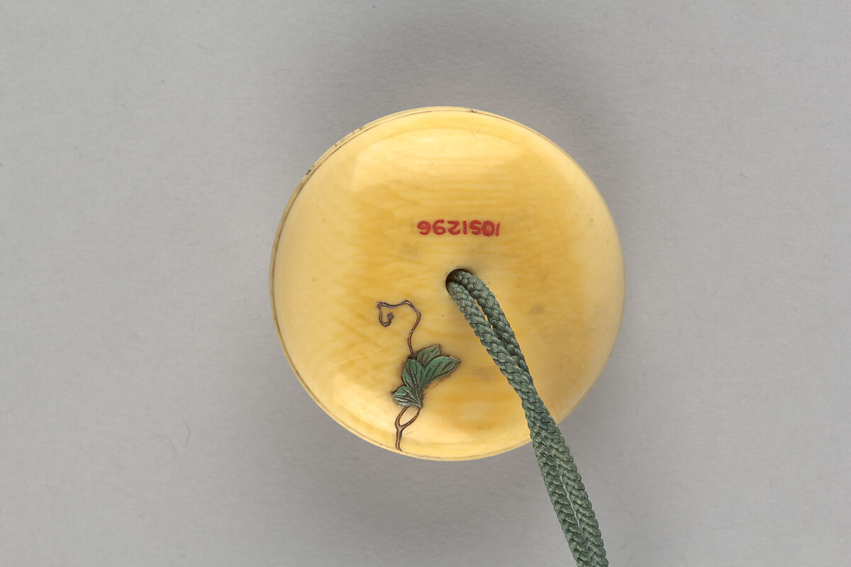 Netsuke of Squash and Vines, Ivory, Japan