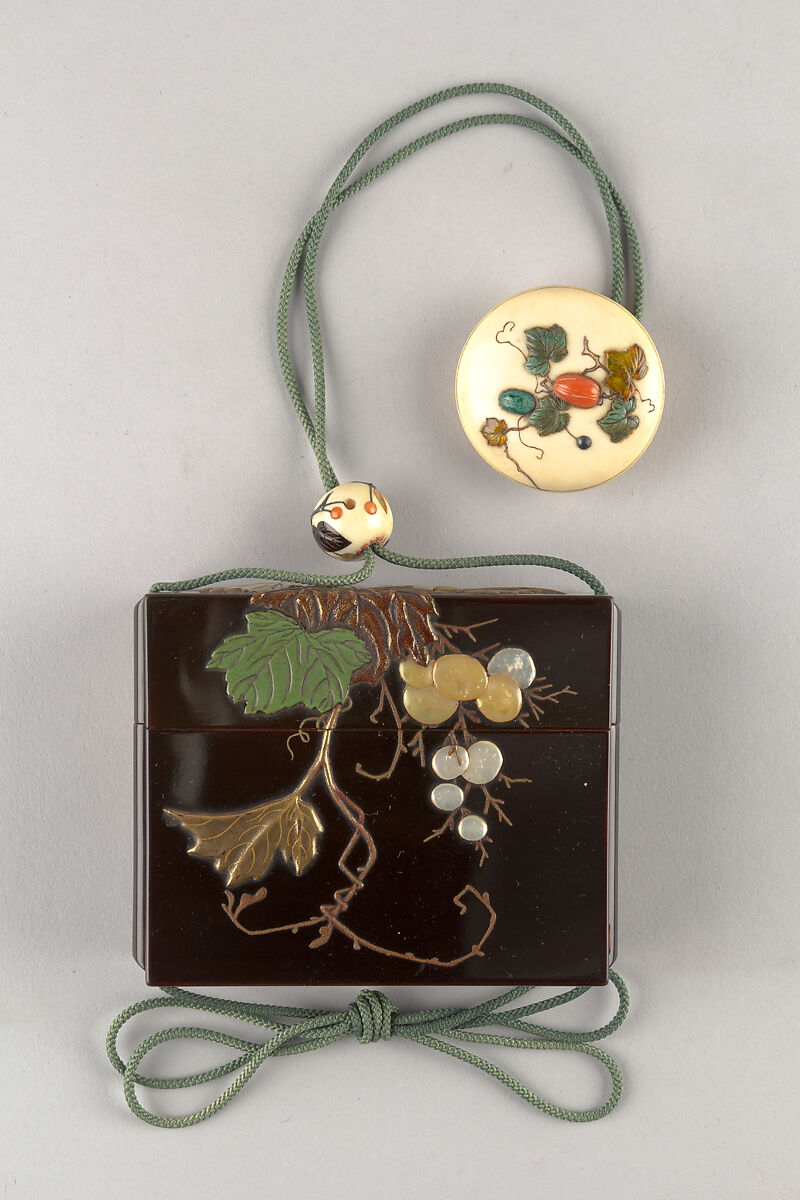 Netsuke of Squash and Vines, Ivory, Japan