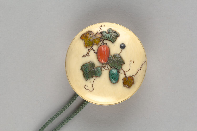 Netsuke of Squash and Vines