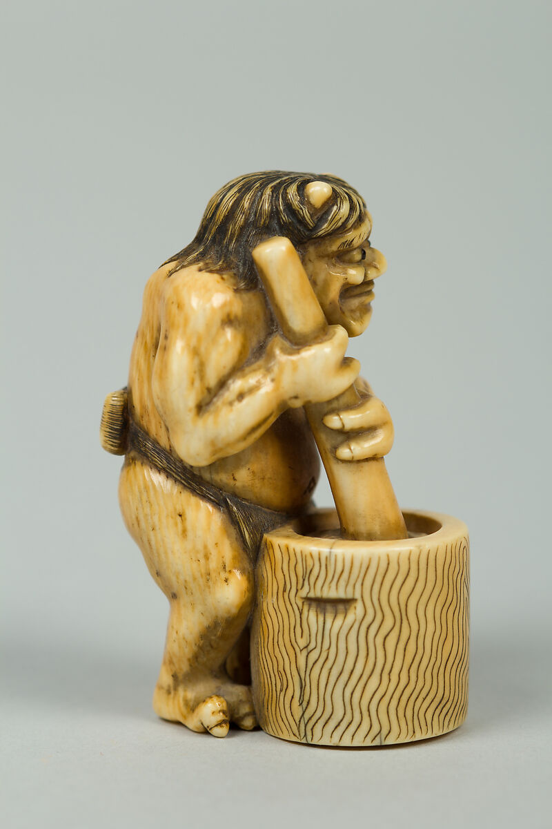 Netsuke of a Demon, Ivory, Japan