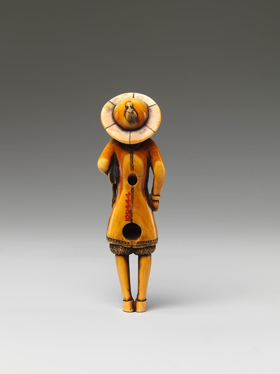 Dutchman with a Rooster, Ivory, Japan