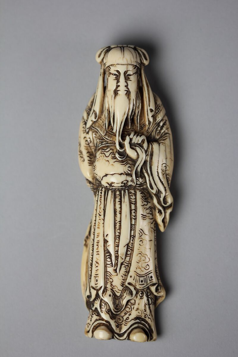 Chinese General Guan Yu (Kan’u), Ivory, Japan