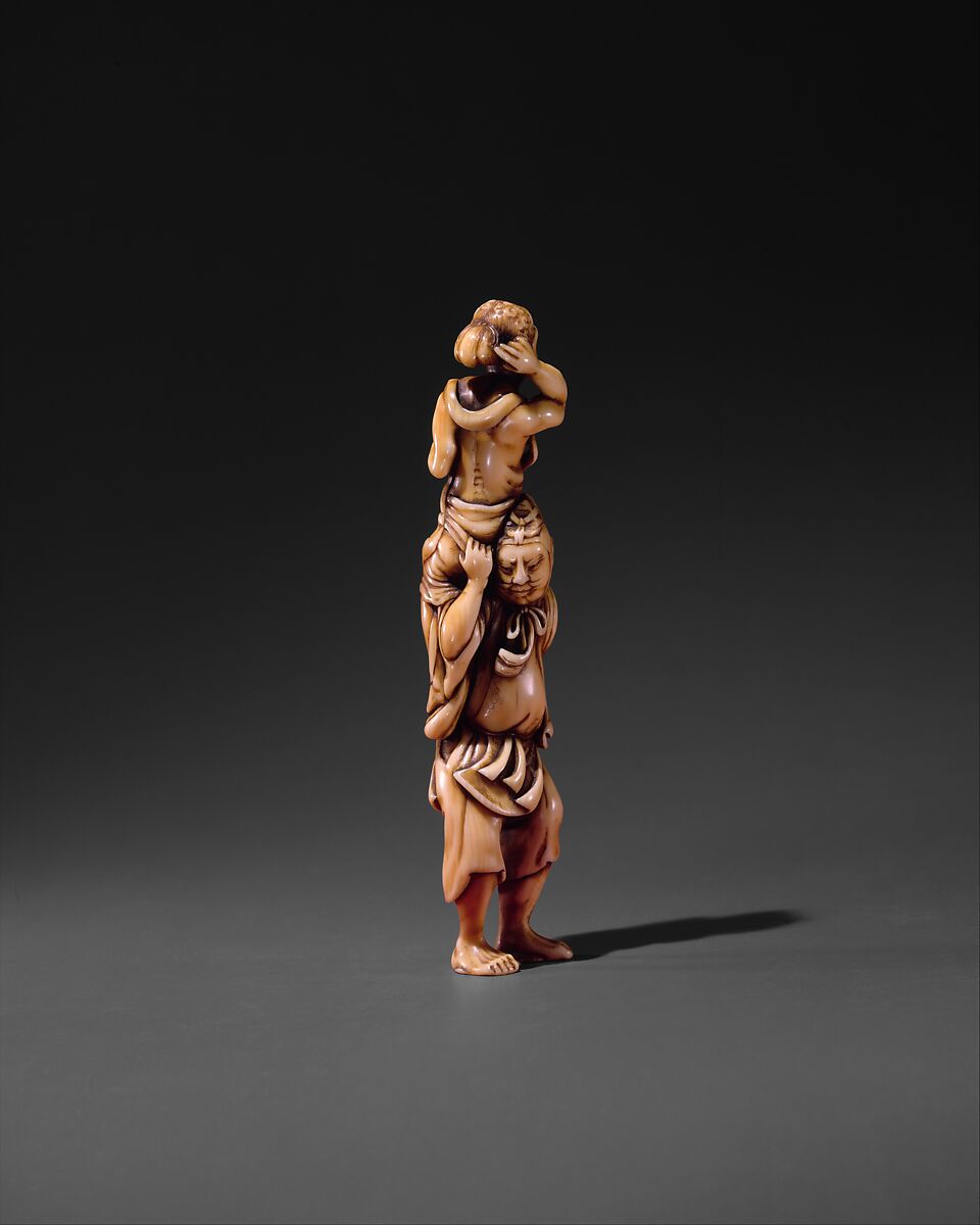 Netsuke of Omori Hikoshichi, Ivory, Japan 