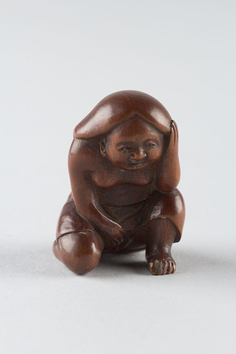 Netsuke of Woman, Wood, Japan