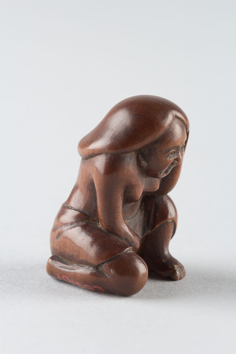 Netsuke of Woman, Wood, Japan