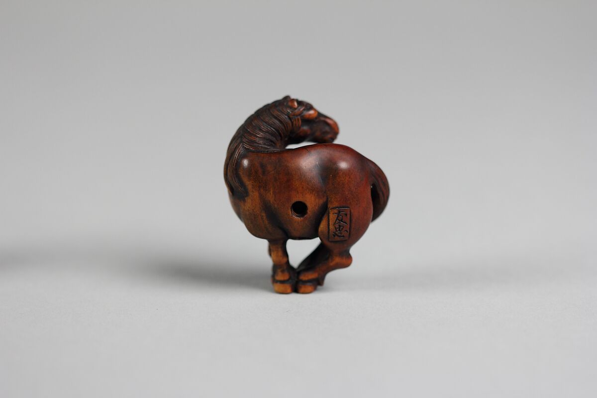 Netsuke of Horse, Wood, Japan