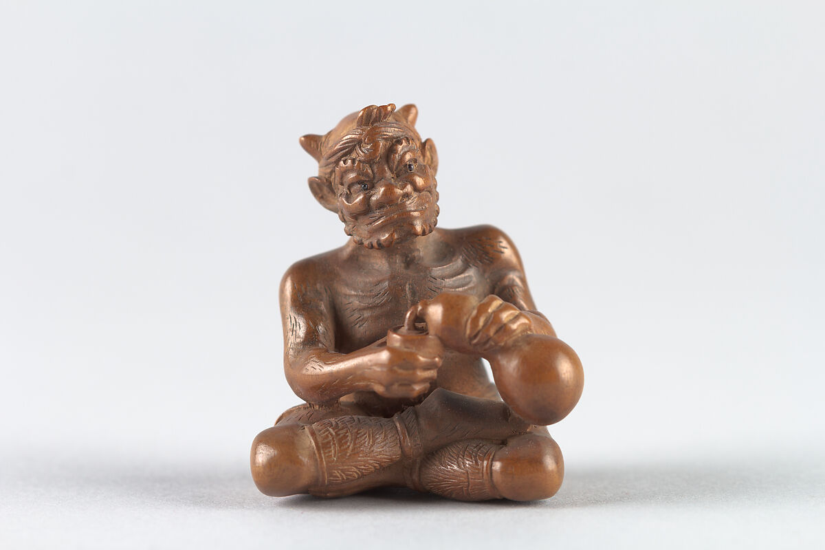 Netsuke of Demon, Wood, Japan 