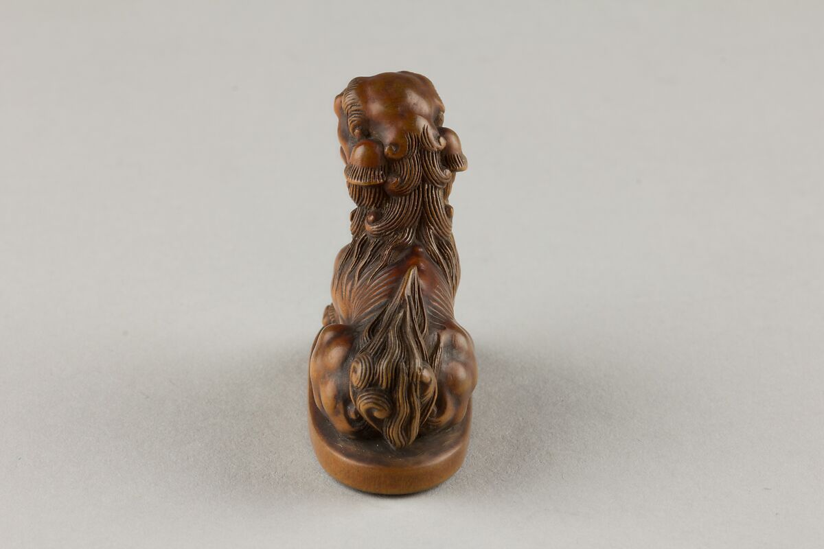 Netsuke of Qilin, Wood, Japan
