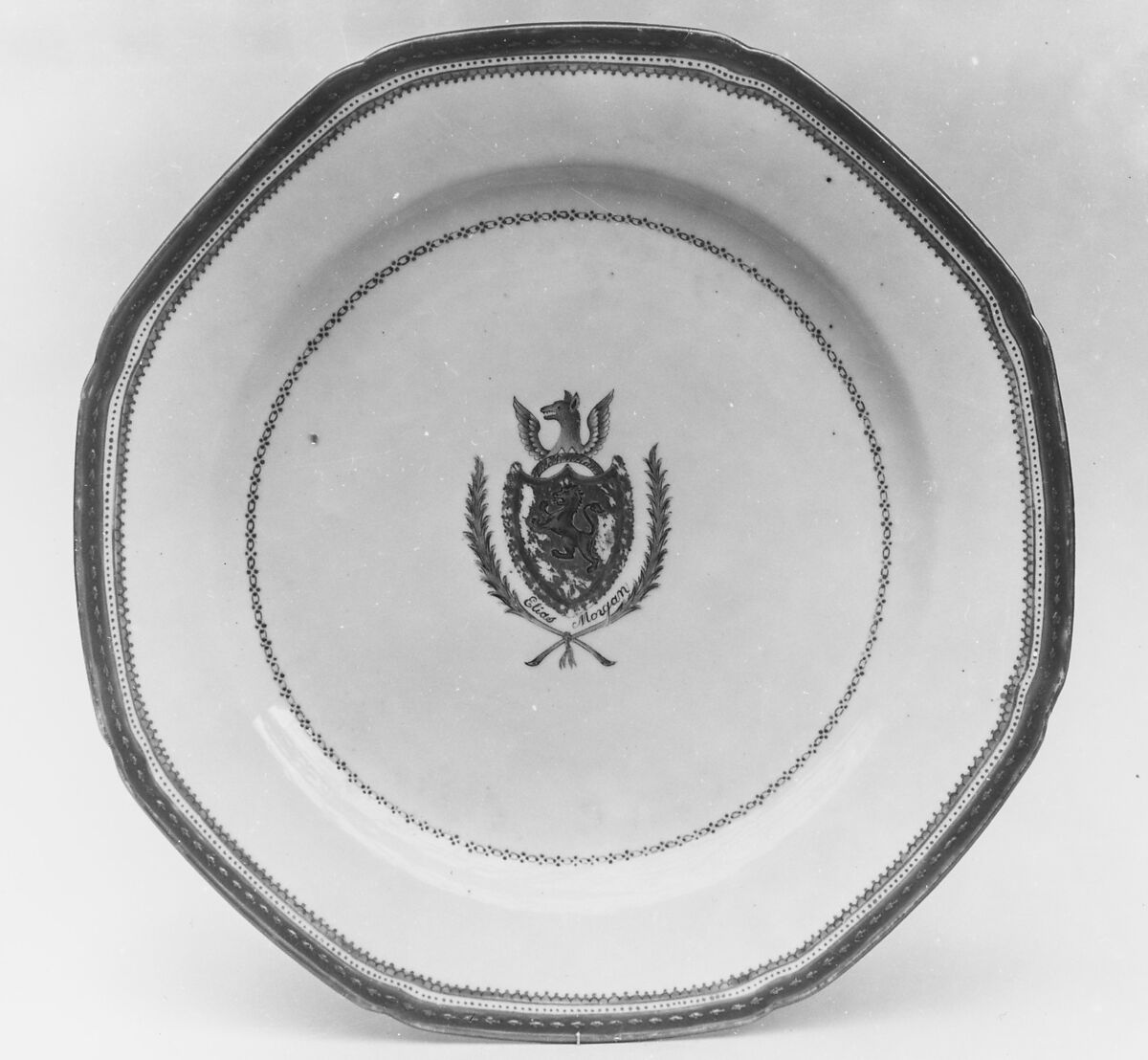 Plate, Porcelain, Chinese, for American market